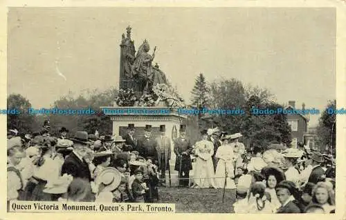 R630386 Toronto. Queen Victoria Monument. Queen Park. H.C.L. Living Picture Se