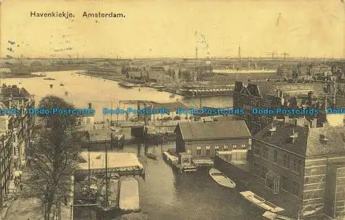 R630392 Amsterdam. Havenkiekje. Großer Börsenbasar. 1913