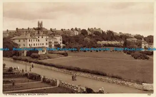 R630840 Exmouth. Das Imperial Hotel und Leuchtfeuer