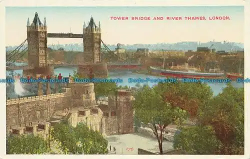 R630841 London. Tower Bridge und Themse. Britische Produktion