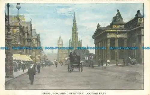 R630447 Edinburgh. Princess Street mit Blick nach Osten