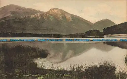 R630463 Bassenthwaite Lake und Skiddaw. Abraham handfarbige Serie