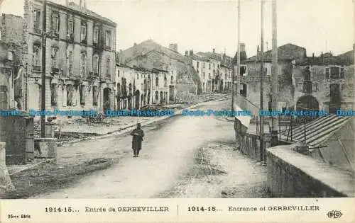 R630569 Eingang von Gerbeviller. E. Le Deley. 35. Serie