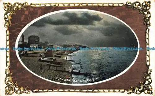 R630603 Herne Bay. Mondlichtszene. E.T.W. Dennis. 1921