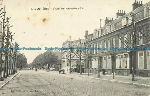 R630618 Armentieres. Boulevard Faidherbe. H. Havet