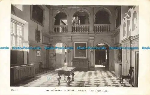 R631090 Ipswich. Christchurch Mansion. Die große Halle. Die Ipswich Corporation M