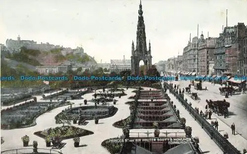 R631112 Edinburgh. Princes St. und Sir Walter Scott Monument. Der Kunstverlag