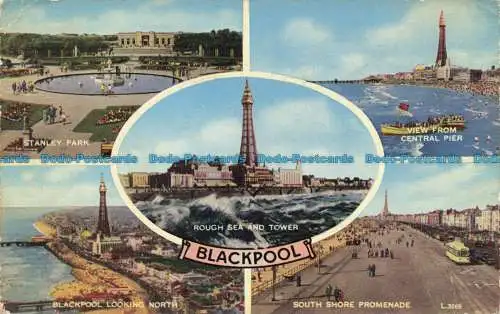 R631117 Blackpool. Stanley Park. Valentinstag. Valesque. 1240. V. Stil. 1961. Mult