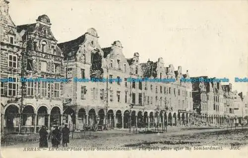 R631254 Arras. Der großartige Ort nach dem Bombenanschlag. Neurdein und Co. ND. Foto