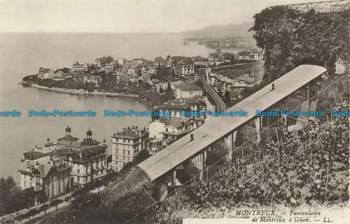 R631263 Montreux. Standseilbahn von Montreux nach Glion. LL. 7