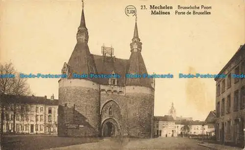 R631285 Mechelen. Porte de Bruxelles. P.J. Flion