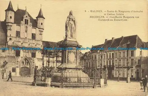 R631294 Mechelen. Österreichische Gänseblümchenstatue und Sonnenuhr