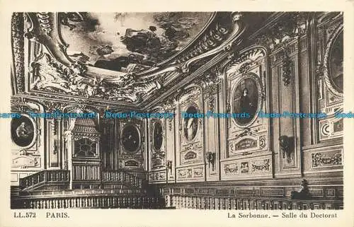 R631576 Paris. Die Sorbonne. Doktoratsraum. LL. 572. C.A.P