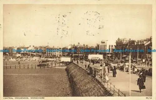 R631332 Morecambe. Zentrale Promenade. Fotografie. 1958