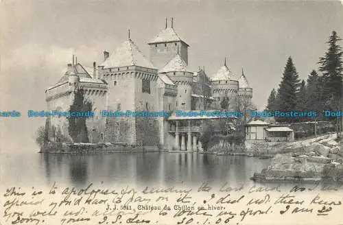 R631348 Chateau de Chillon im Winter. Jullien Freres