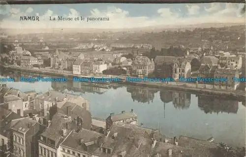 R631598 Namur. Maas und Panorama. Basar St. Jean. Hubert Delanois