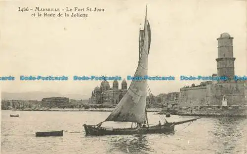 R631606 Marseille. Das Fort St. Jean und die Rade de la Joliette