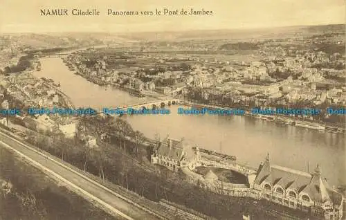 R631393 Namur Zitadelle. Panorama zur Beinbrücke