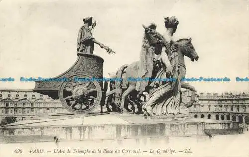 R631401 Paris. Der Triumphbogen des Place du Carrousel. LL. 690