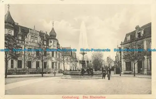 R631677 Godesberg. Die Rheinallee. H.H