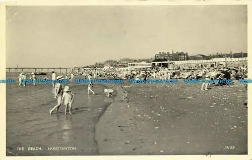 R631440 Hunstanton. Der Strand. J. Lachs. 1955