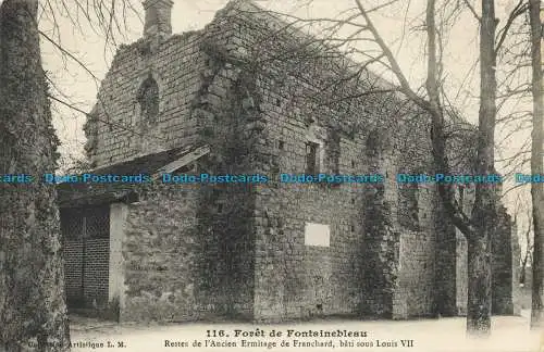 R631443 Wald von Fontainebleau. Überreste der ehemaligen Franchard-Einsiedelei. Künstler