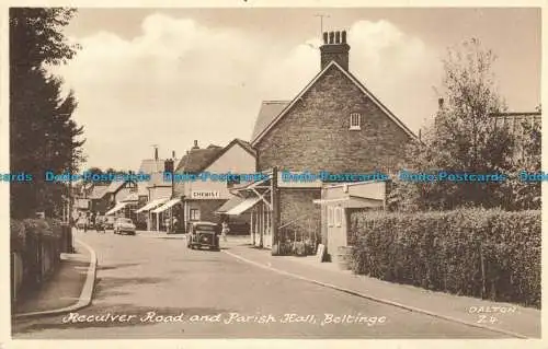 R631713 Gürtel. Reculver Road und Pfarrhalle