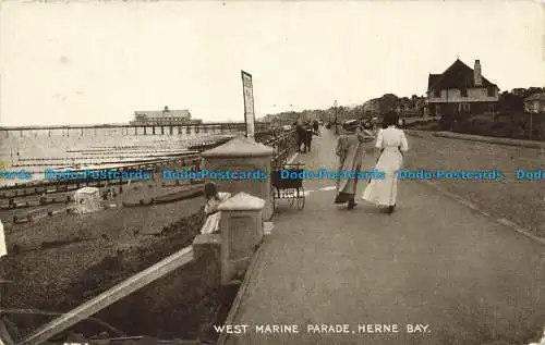 R631728 Herne Bay. Wet Marine Parade. E.T.W. Dennis. 1914