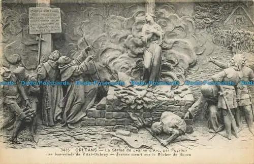 R631777 Orleans. Die Statue von Jeanne d Arc von Foyatier. E. Le Deley