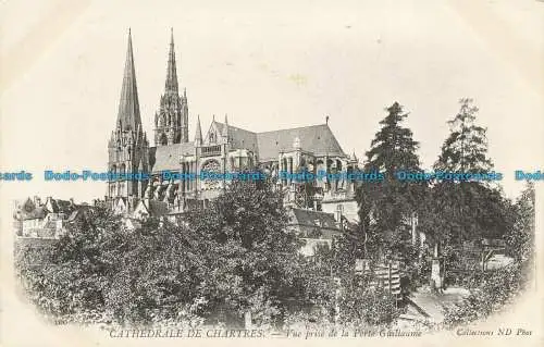 R631853 Kathedrale von Chartres. Aufnahmeansicht der Porte Guillaume. Neurdein Brüder