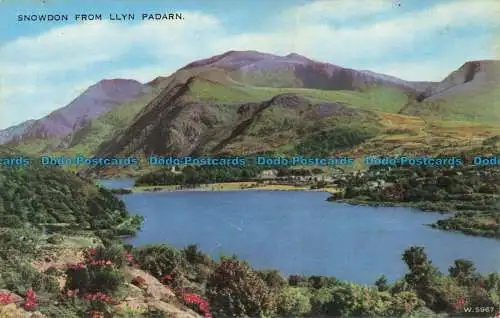 R631869 Snowdon von Llyn Padarn. Valentinstag. Valesque. 1240. V. Stil