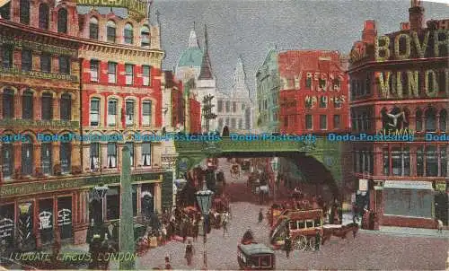 R631880 London. Ludgate Circus. Postkarte