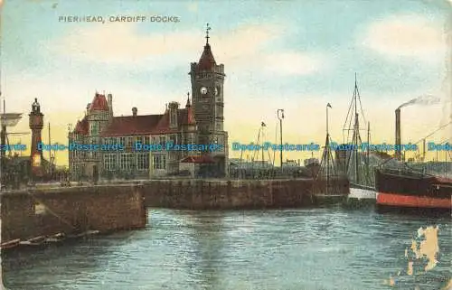 R631926 Pierhead. Cardiff Docks. Postkarte