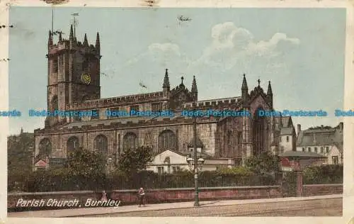 R632626 Burnley. Pfarrkirche. Postkarte