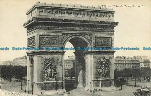 R632017 Paris. Der Arc de Triomphe. LL 8. Levy Fils