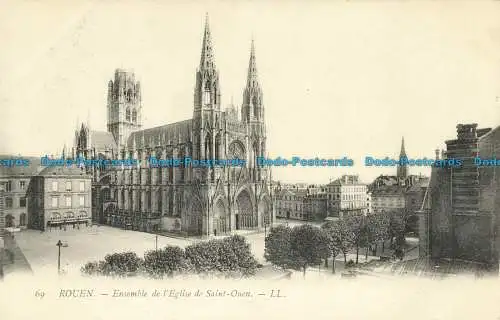 R632031 Rouen. Ensemble der Kirche Saint Ouen. LL. 69