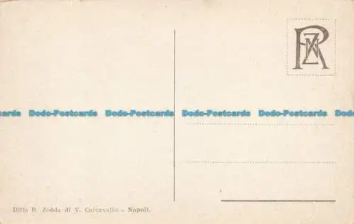 R632717 Neapel. Panorama von St. Martin. Firma R. Zedda. Von V. Carcavallo