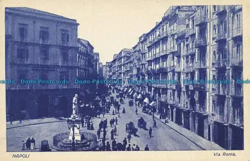 R632718 Neapel. Via Roma. Firma R. Zedda. Von V. Carcavallo