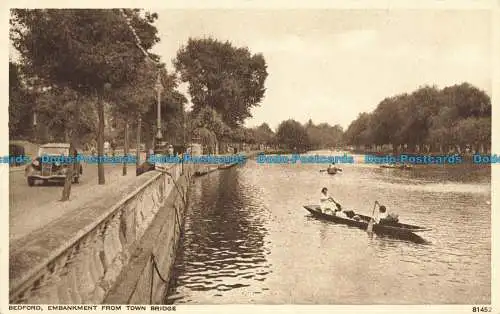 R632110 Bedford. Damm von der Stadtbrücke. Photochrom