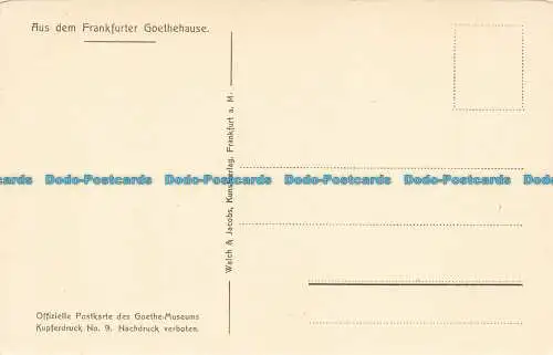 R632141 Gemaldekabinet. II. Lagerbestand. Walch und Jacobs. Offizielle Postkarte des Go