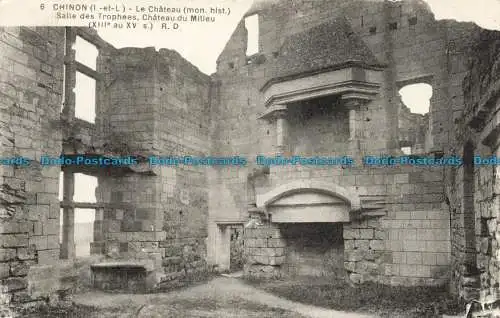 R632868 Chinon. I. und L. Le Chateau. Mon. Hist. R. Dorange