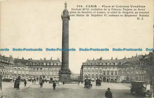 R632869 Paris. Place et Colonne Vendome