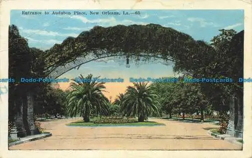 R632894 La. Eingang zum Audubon Place. New Orleans. E.C. Kropp. 1926