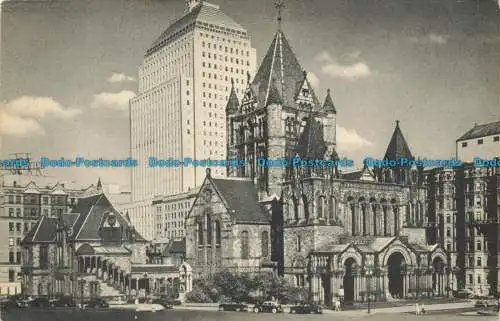 R632240 Boston. Historische Kirchen Amerikas. Trinity Church. Artvue Postkarte