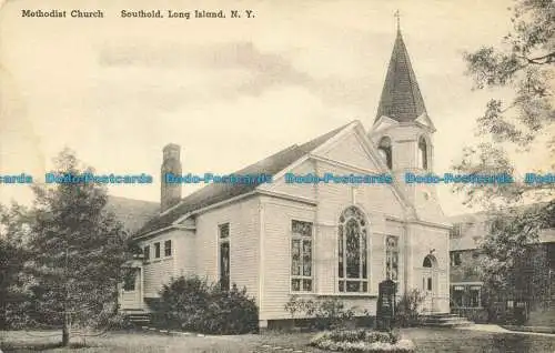 R632244 N.Y. Methodistenkirche. Southold. Long Island. Charles F. Kramer. Die Fi