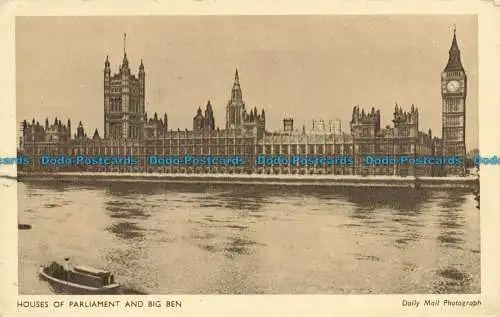 R632246 Houses of Parliament und Big Ben. A. J. Jackson. Daily Mail