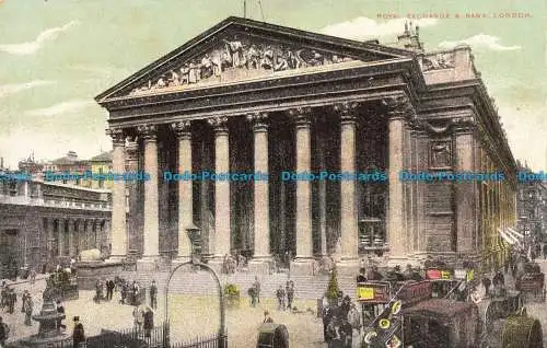 R633365 London. Royal Exchange und Bank