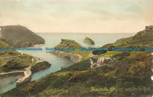 R633058 Boscastle Hafen und Profilfelsen. F. Frith. Nein. 33607