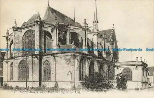 R633437 Montargis. Die Apsis der Kirche. J.G. Modellablage