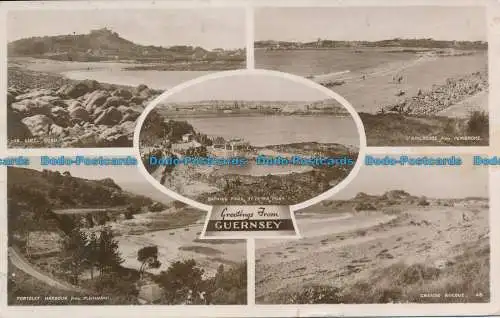 R633457 Grüße aus Guernsey. Multi-View. RA. RP. 1947